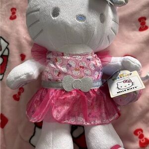 Build a Bear Hello Kitty 25th Anniversary 17" Plush W/ Dress & CUPCAKE NWT